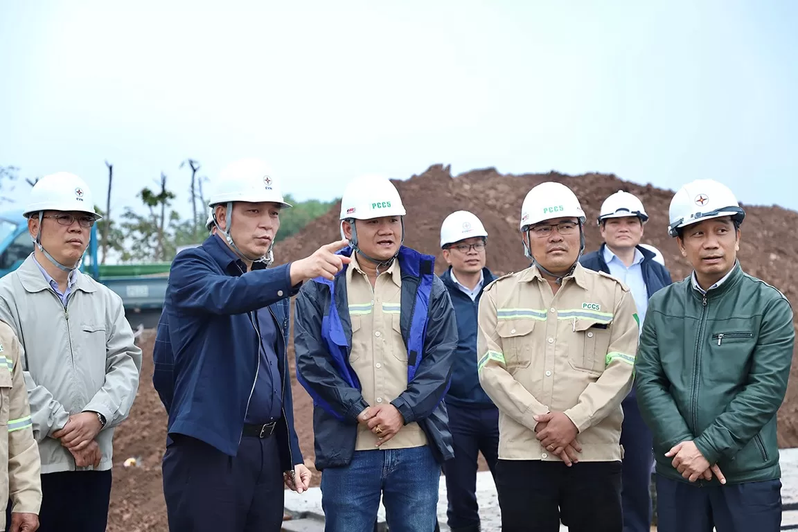 Construction Progress of Package G55 – 500kV Transmission Line Project from Nam Dinh 1 Thermal Power Plant to Pho Noi